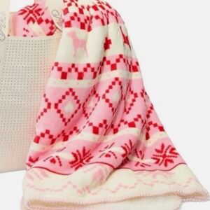 Victoria's Secret Pink and White Blanket